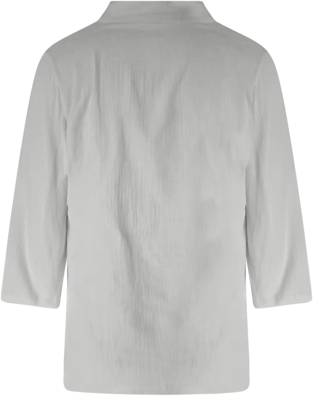 2025 Summer Linen Shirts for Women Casual 3/4 Sleeve Loose Fit Tops Oversized V Neck Cotton Linen Tshirt Beach Tees