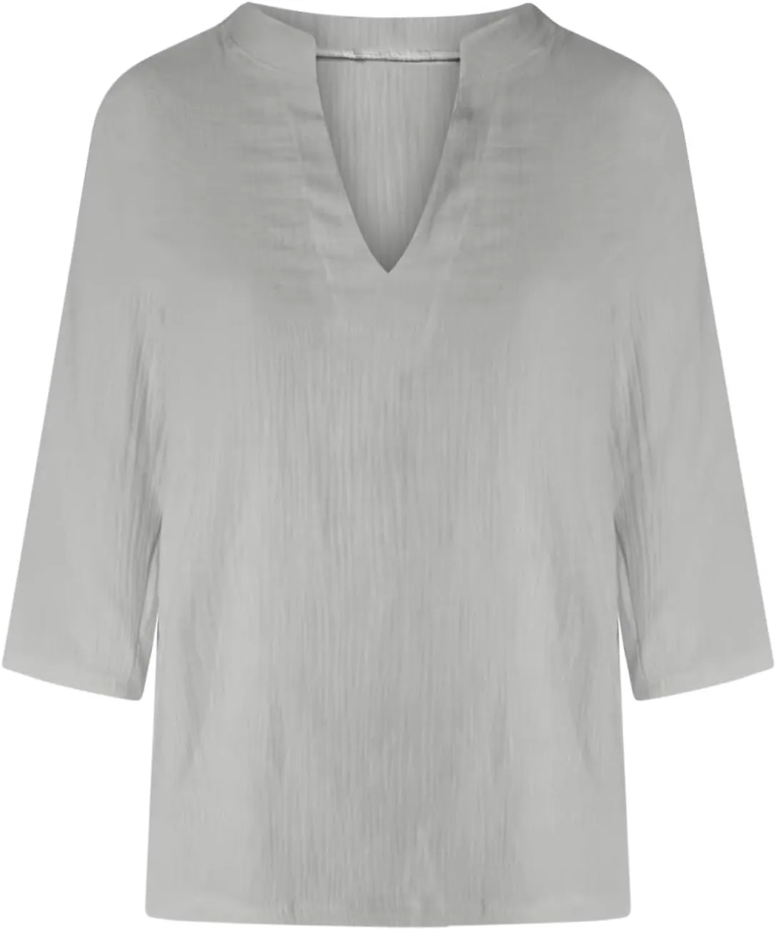 2025 Summer Linen Shirts for Women Casual 3/4 Sleeve Loose Fit Tops Oversized V Neck Cotton Linen Tshirt Beach Tees