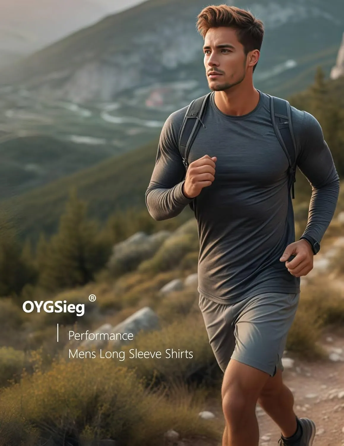 7 Pack Long Sleeve Shirts for Men Moisture Wicking Sun Protection UV UPF 50  SPF Performance Quick Dry T-Shirt for Casual