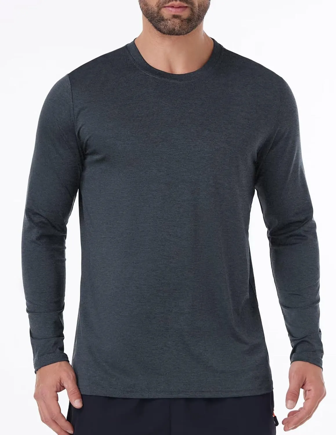 7 Pack Long Sleeve Shirts for Men Moisture Wicking Sun Protection UV UPF 50  SPF Performance Quick Dry T-Shirt for Casual