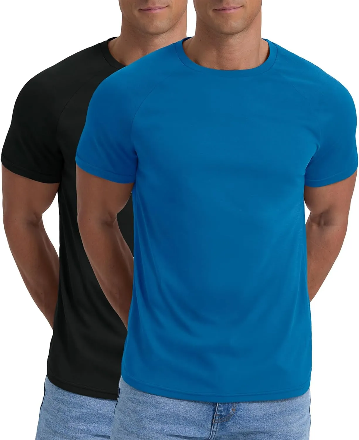 Askdeer Men's Quick Dry T-Shirt Short Sleeve Lightweight Workout Running Athletic Tee Shirts