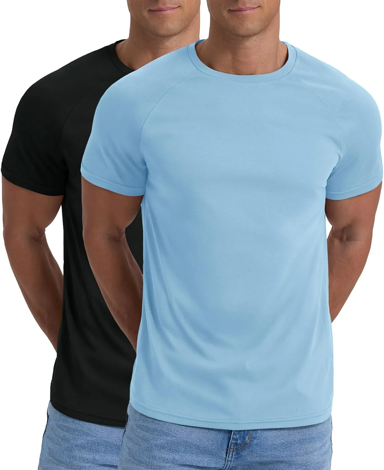 Askdeer Men's Quick Dry T-Shirt Short Sleeve Lightweight Workout Running Athletic Tee Shirts