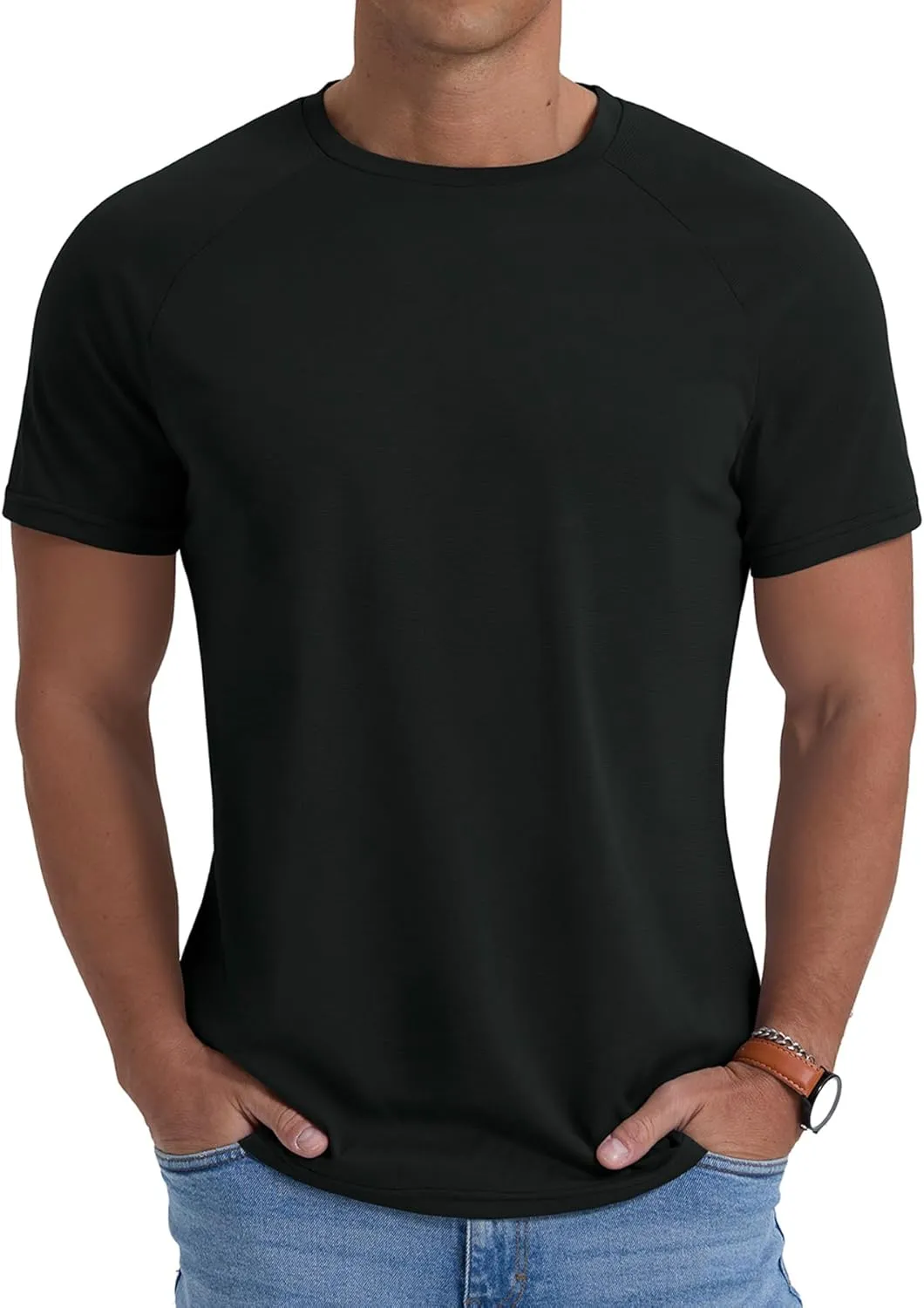 Askdeer Men's Quick Dry T-Shirt Short Sleeve Lightweight Workout Running Athletic Tee Shirts
