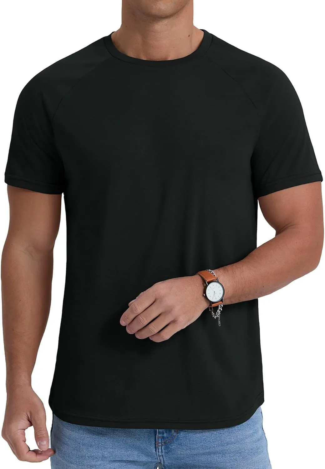 Askdeer Men's Quick Dry T-Shirt Short Sleeve Lightweight Workout Running Athletic Tee Shirts