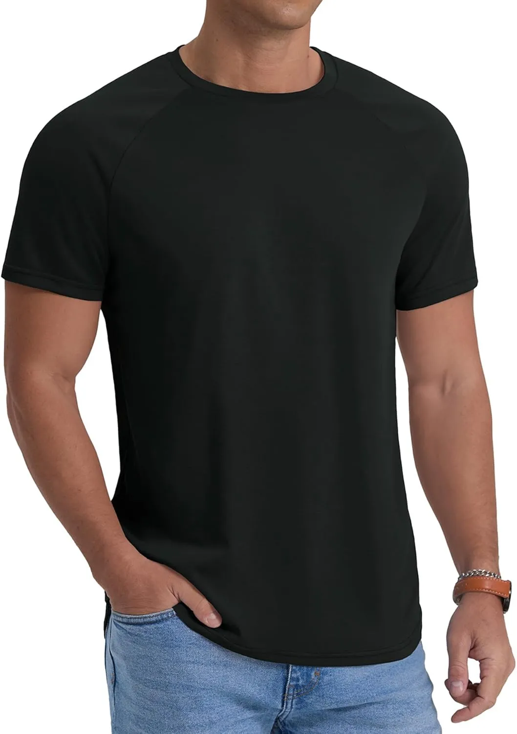 Askdeer Men's Quick Dry T-Shirt Short Sleeve Lightweight Workout Running Athletic Tee Shirts