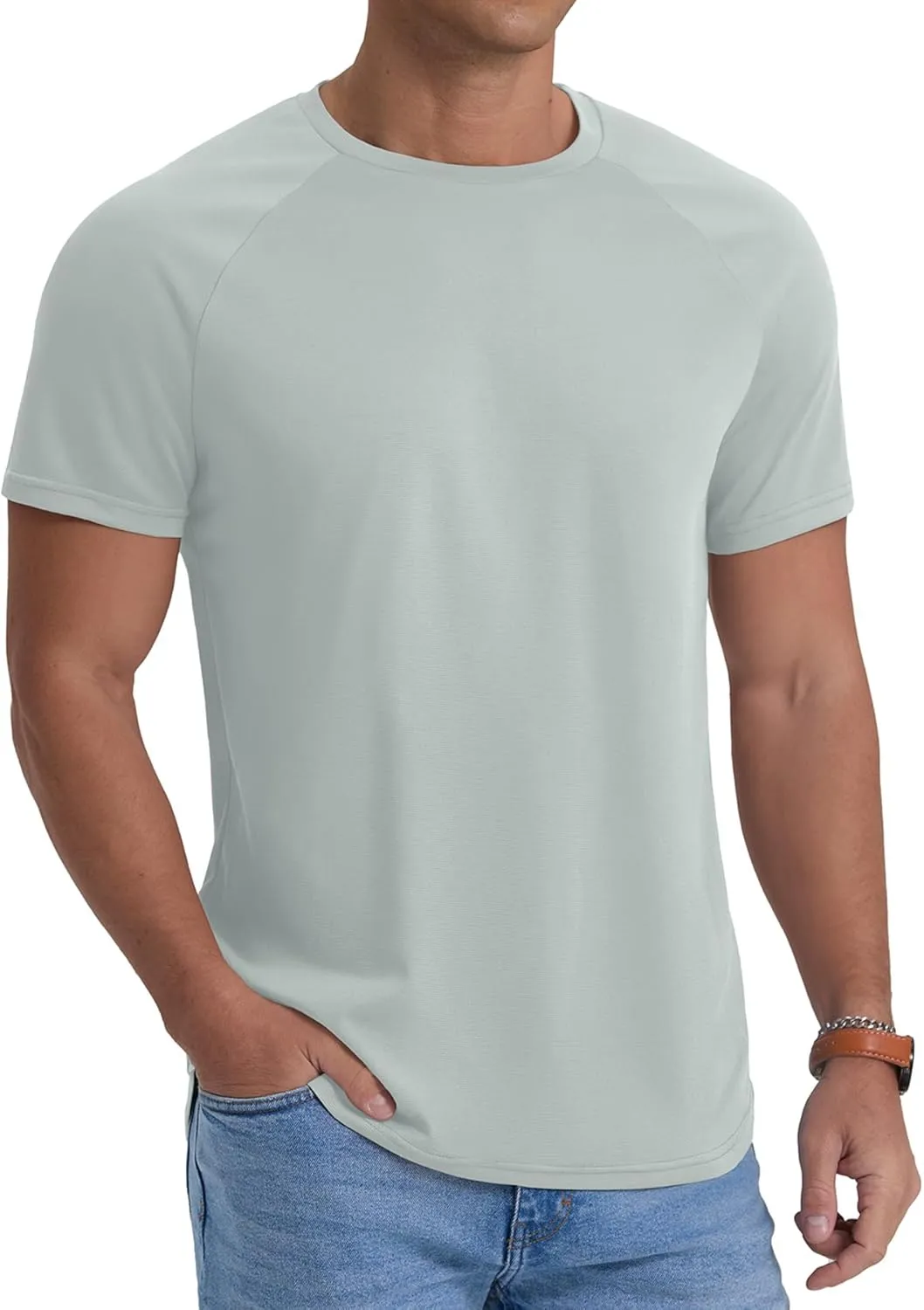 Askdeer Men's Quick Dry T-Shirt Short Sleeve Lightweight Workout Running Athletic Tee Shirts