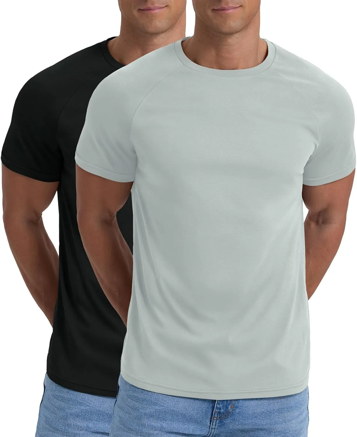 Askdeer Men's Quick Dry T-Shirt Short Sleeve Lightweight Workout Running Athletic Tee Shirts