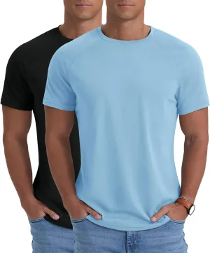 Askdeer Men's Quick Dry T-Shirt Short Sleeve Lightweight Workout Running Athletic Tee Shirts