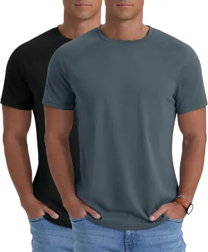 Askdeer Men's Quick Dry T-Shirt Short Sleeve Lightweight Workout Running Athletic Tee Shirts