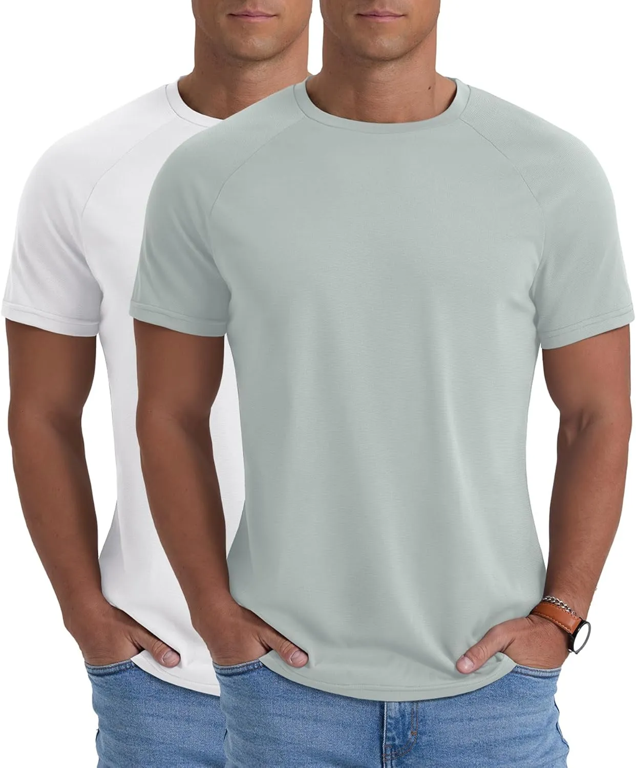 Askdeer Men's Quick Dry T-Shirt Short Sleeve Lightweight Workout Running Athletic Tee Shirts