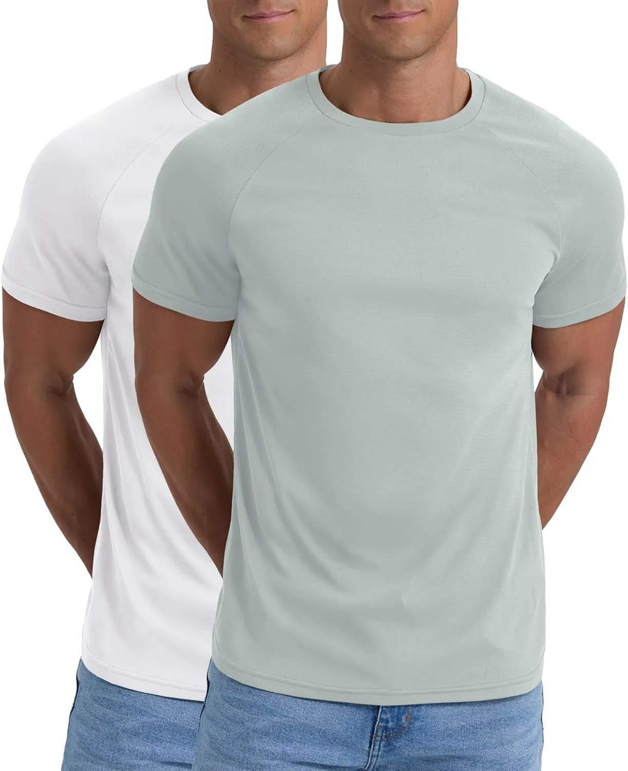 Askdeer Men's Quick Dry T-Shirt Short Sleeve Lightweight Workout Running Athletic Tee Shirts