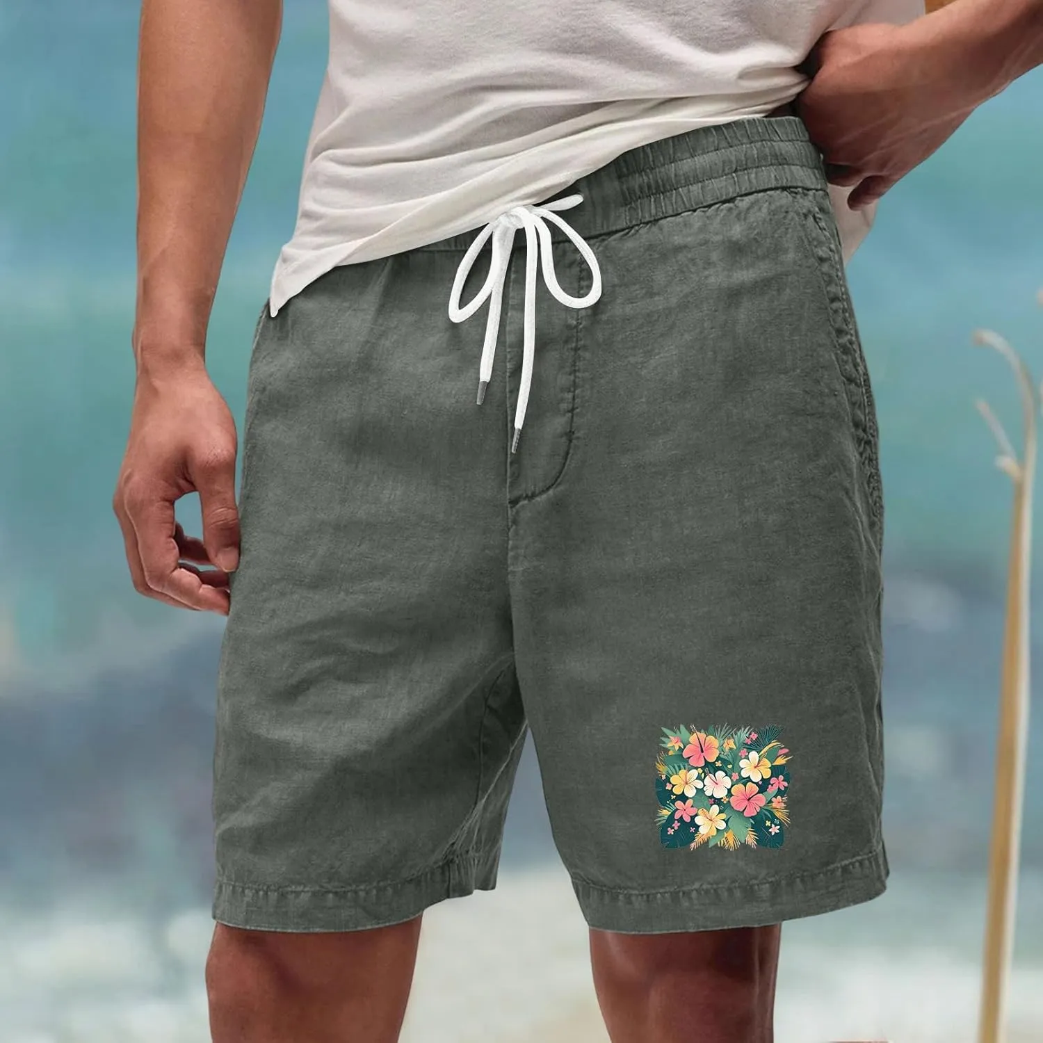 Athletic Shorts for Men Durability Loose Fit and Breathable Sports Shorts with Pocket 2025 Summer