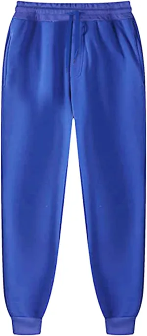 Baggy Sweatpants Men Drawstring Fleece Jogger Sweatpants Sherpa Lined Athletic Sweatpants Warm Workout Track Pants