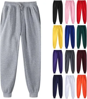 Baggy Sweatpants Men Drawstring Fleece Jogger Sweatpants Sherpa Lined Athletic Sweatpants Warm Workout Track Pants