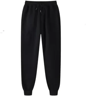 Baggy Sweatpants Men Drawstring Fleece Jogger Sweatpants Sherpa Lined Athletic Sweatpants Warm Workout Track Pants