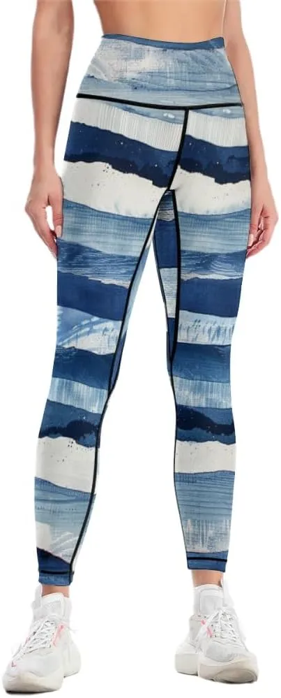 Bandhnu Print Plus Size Yoga Pants Tummy Control Yoga Pants Christmas Leggings Petite Length Stretch Women