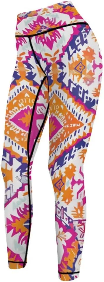 Bandhnu Print Plus Size Yoga Pants Tummy Control Yoga Pants Christmas Leggings Petite Length Stretch Women