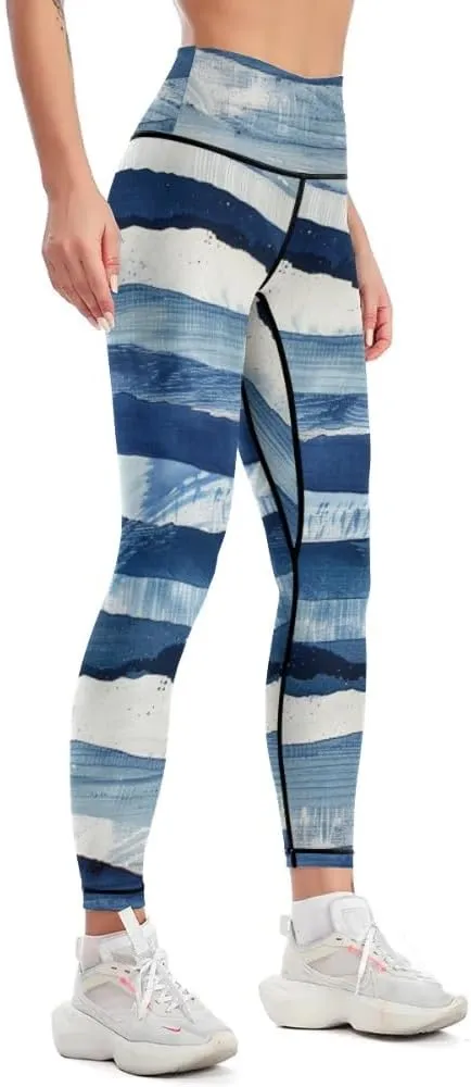 Bandhnu Print Plus Size Yoga Pants Tummy Control Yoga Pants Christmas Leggings Petite Length Stretch Women