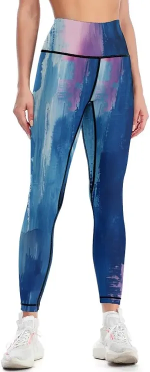 Bandhnu Print Plus Size Yoga Pants Tummy Control Yoga Pants Christmas Leggings Petite Length Stretch Women