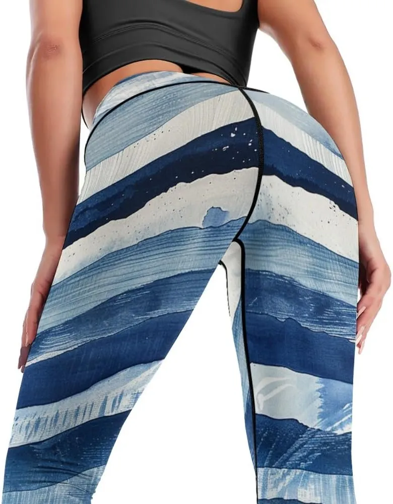 Bandhnu Print Plus Size Yoga Pants Tummy Control Yoga Pants Christmas Leggings Petite Length Stretch Women