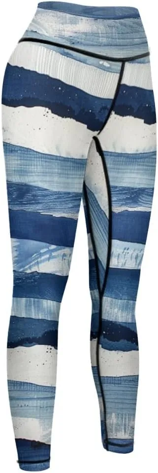 Bandhnu Print Plus Size Yoga Pants Tummy Control Yoga Pants Christmas Leggings Petite Length Stretch Women