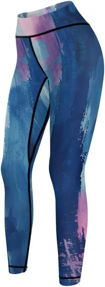 Bandhnu Print Plus Size Yoga Pants Tummy Control Yoga Pants Christmas Leggings Petite Length Stretch Women