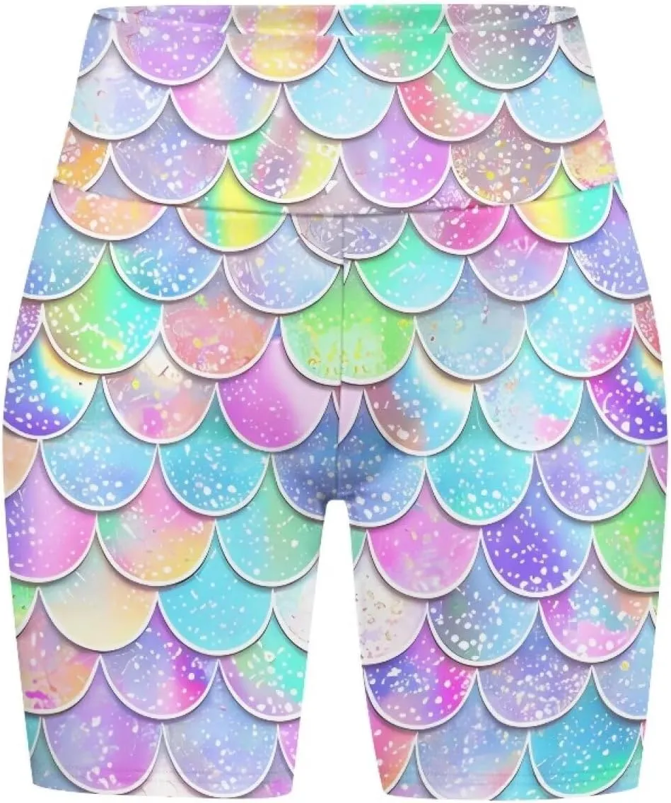 Biyejit Women's Naked Feeling Biker Shorts High Waist Yoga Workout Running Gym Spandex Shorts Plus Size Cycling Shorts