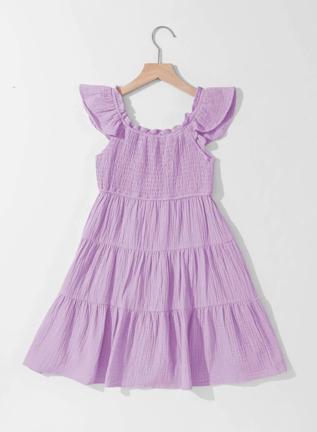 blibean Girls Summer Dresses Tween Cotton Sundress Size 6-15 Years Old