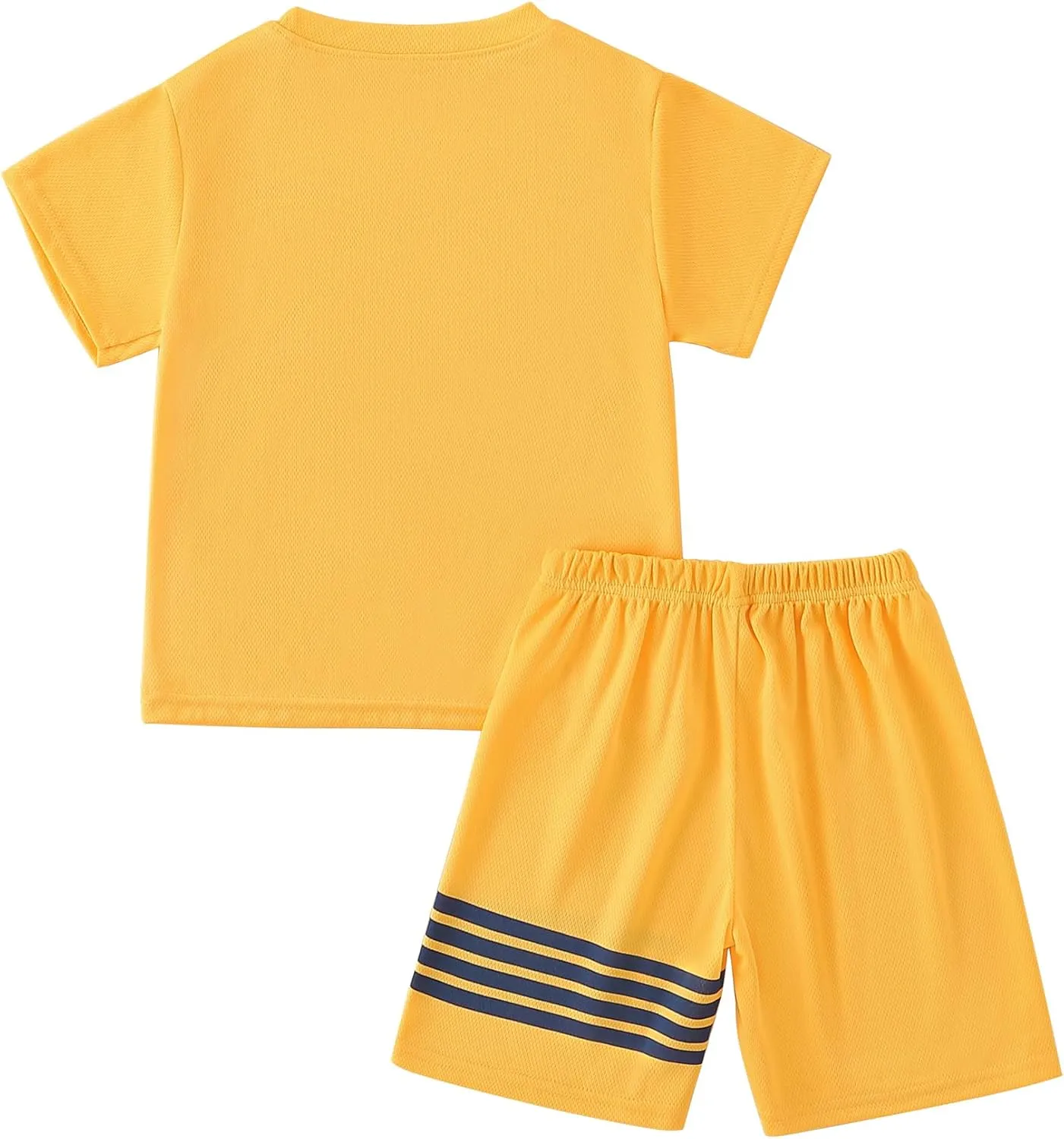 Boys' Athletic Clothing Shorts Sets 2 Piece Quick Dry T-Shirt and Basketball Shorts Outfit for Running, Gym, Sports