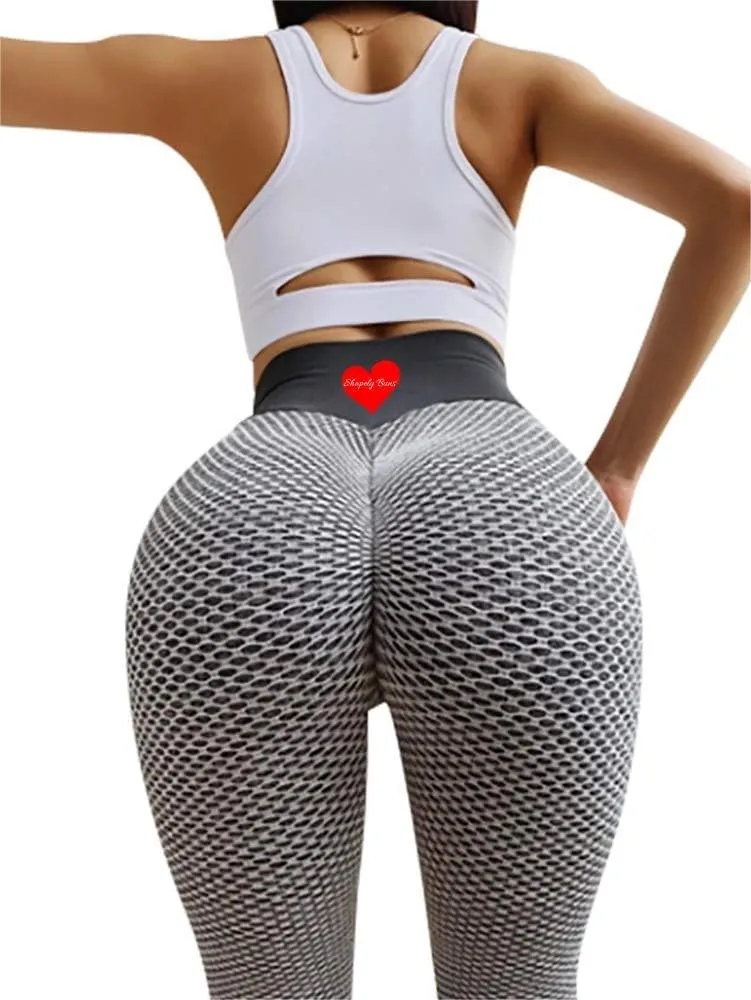 Butt Lifting High Waist Compression Leggings with Pockets