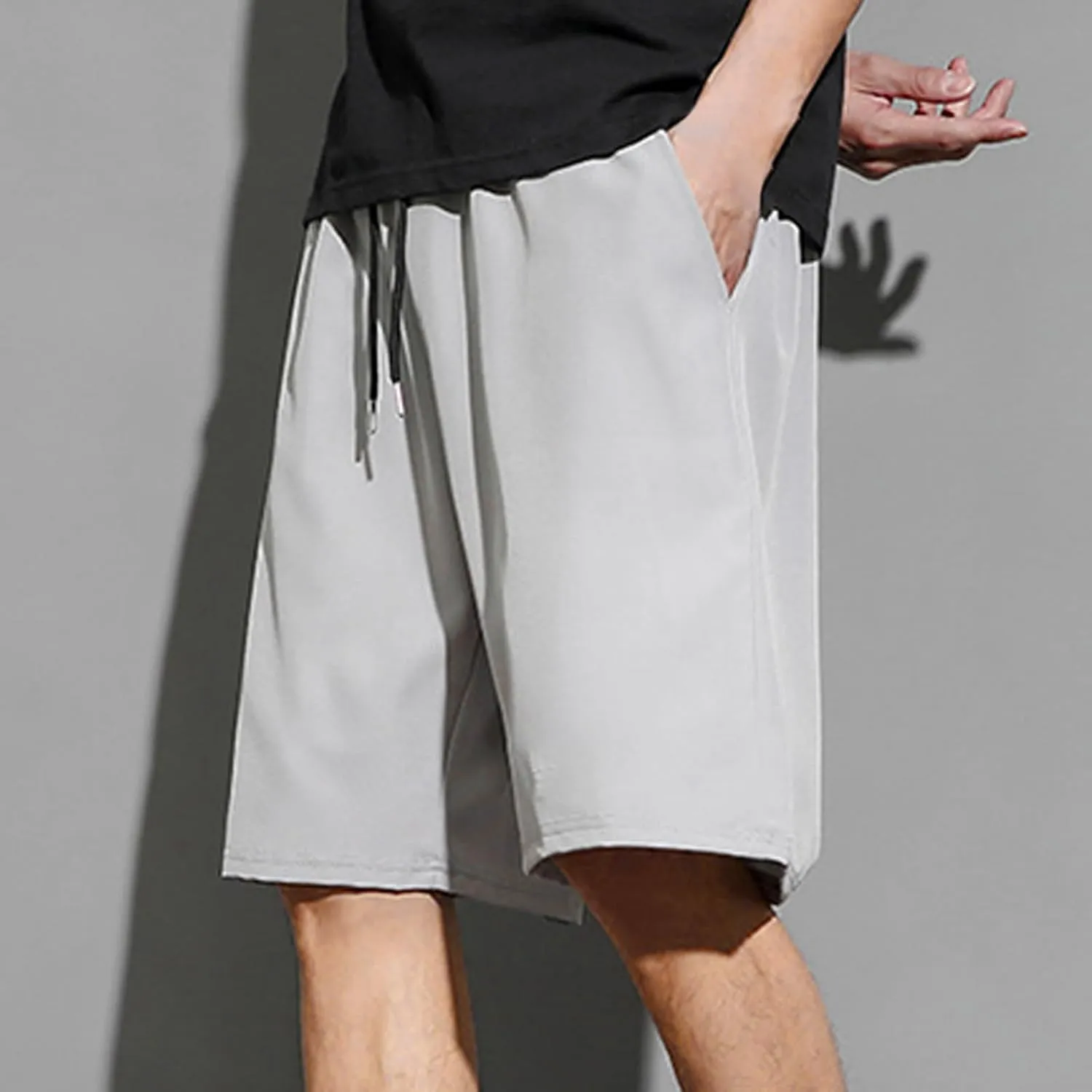 Cambkatl Men's Drawstring Athletic Shorts Quick Dry Summer Loose Fit Lightweight Running Workout Gym Shorts with Pockets