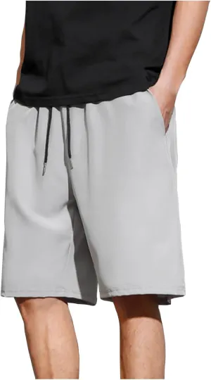 Cambkatl Men's Drawstring Athletic Shorts Quick Dry Summer Loose Fit Lightweight Running Workout Gym Shorts with Pockets