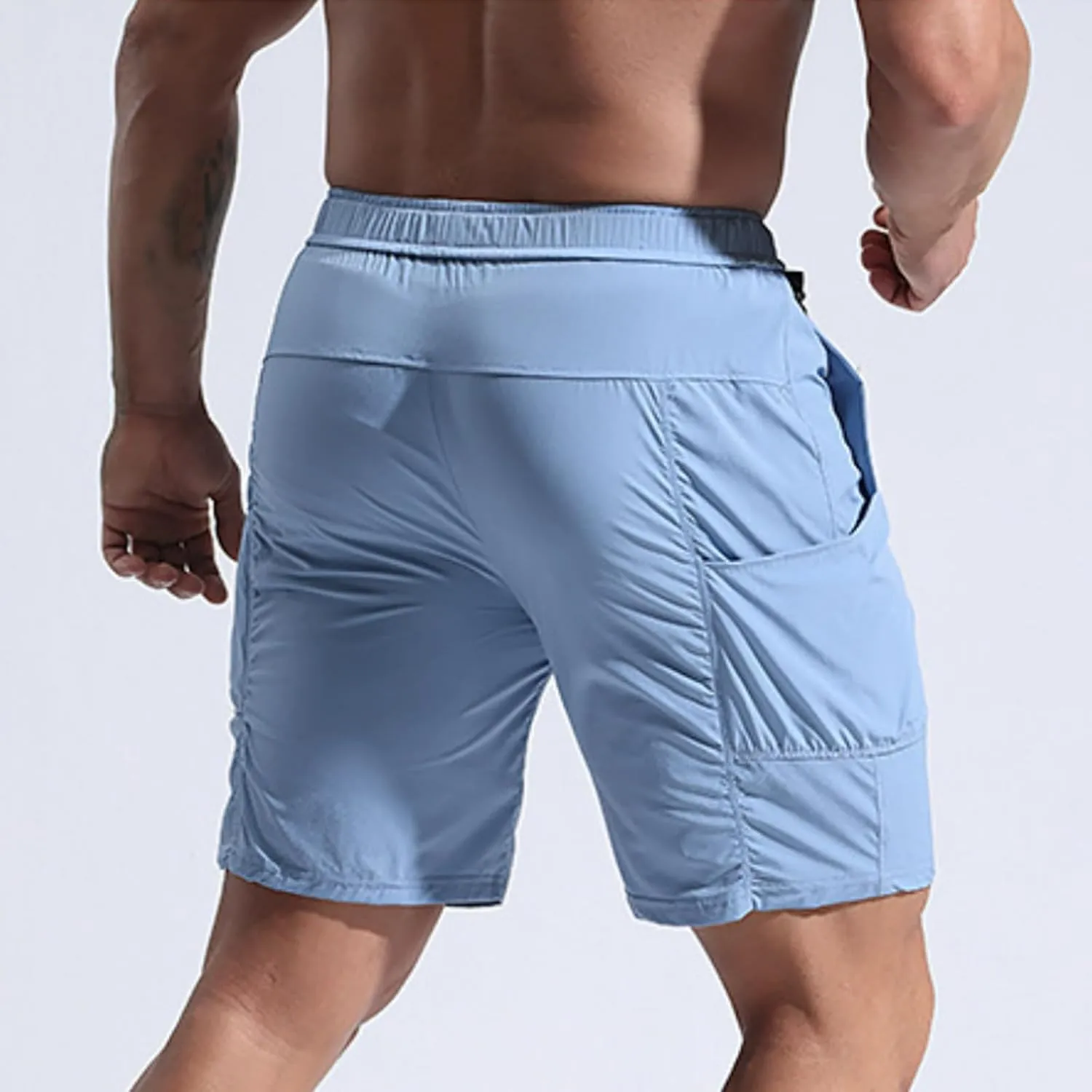 Cambkatl Mens Quick Dry Running Shorts Elastic Waist Casual Summer Athletic Sports Workout Gym Shorts with Pockets