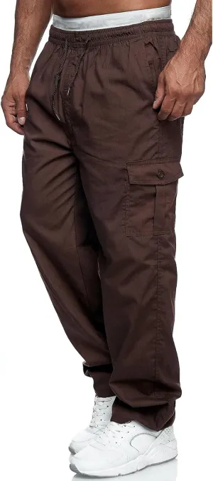 Cargo Sweatpants for Men Men's Cargo Sweatpants with Pockets for Workout Jogging Running Men's Heavyweight Sweatpants