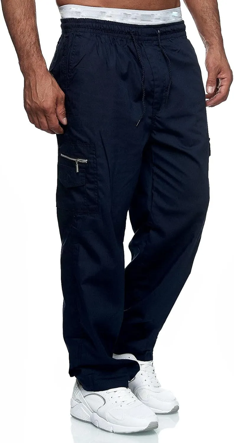 Cargo Sweatpants for Men Men's Cargo Sweatpants with Pockets for Workout Jogging Running Men's Heavyweight Sweatpants