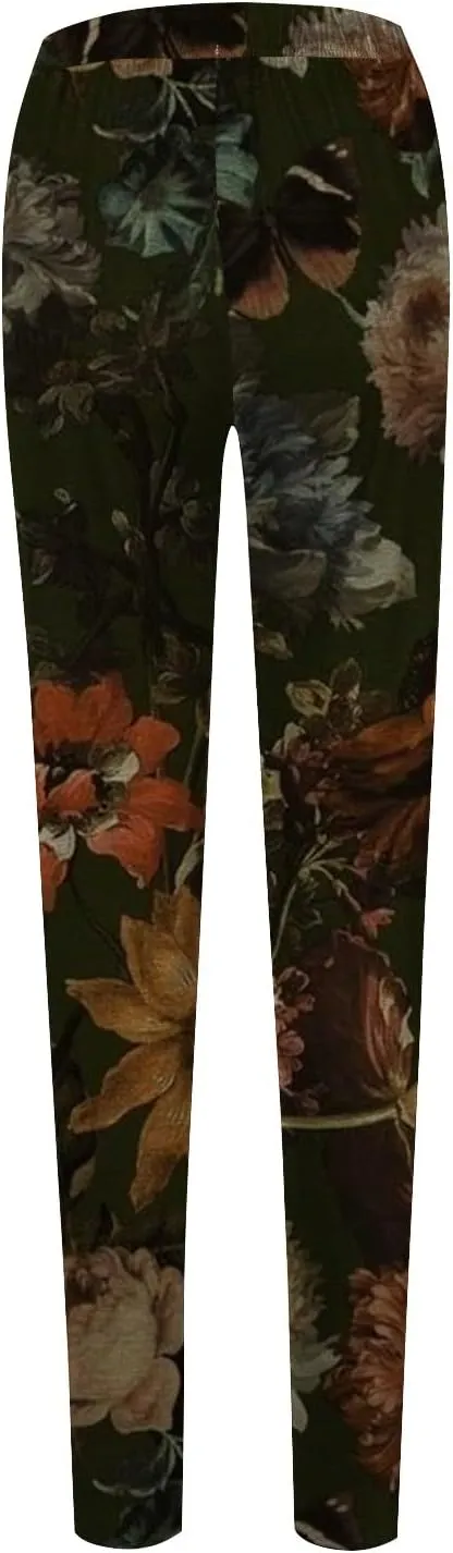 Cotton Leggings for Women High Waisted Patterned Yoga Pants for Women Patterned Yoga Pants