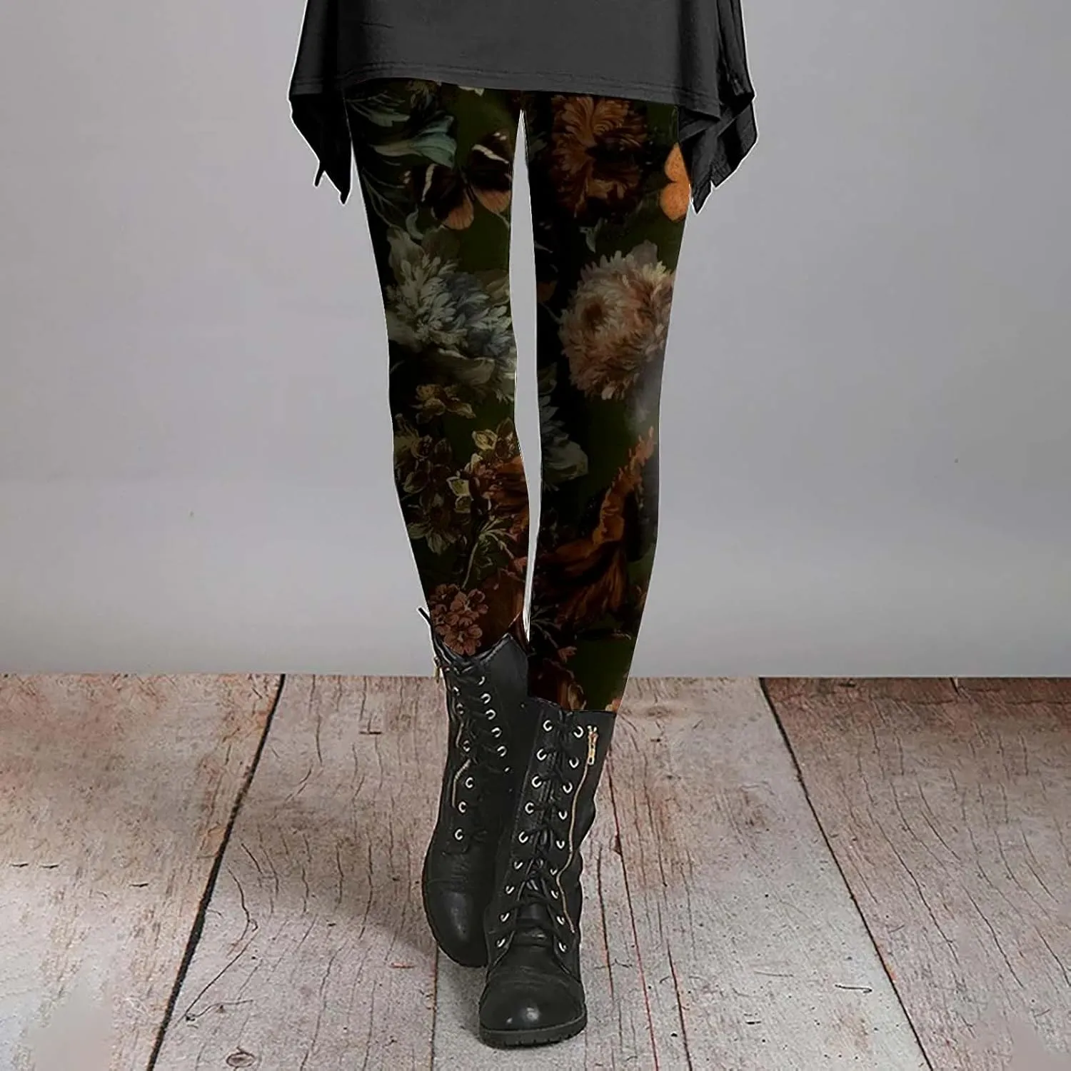 Cotton Leggings for Women High Waisted Patterned Yoga Pants for Women Patterned Yoga Pants