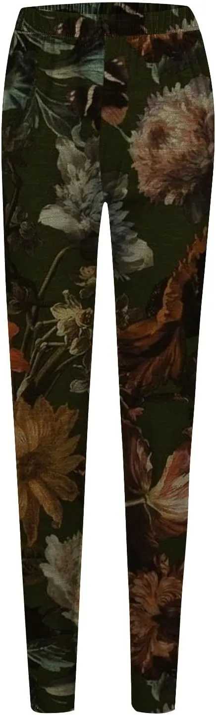 Cotton Leggings for Women High Waisted Patterned Yoga Pants for Women Patterned Yoga Pants