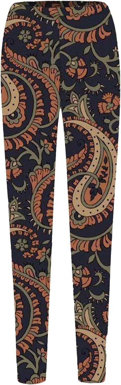 Cotton Leggings for Women High Waisted Patterned Yoga Pants for Women Patterned Yoga Pants