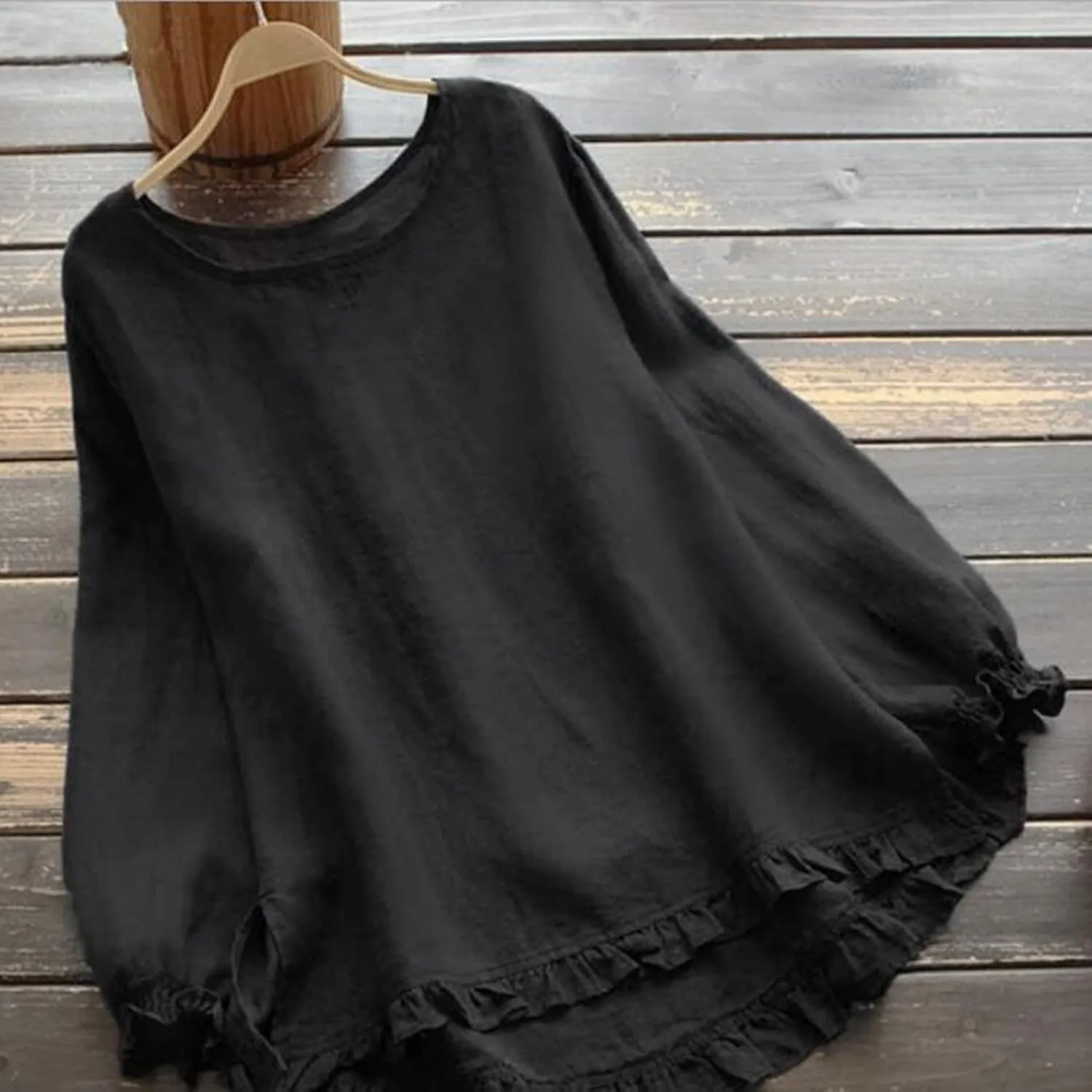 Cotton Linen Tops for Womens Summer Half Sleeve Tshirt Trendy Casual Tunic Tees Comfy Loose Fit Flowy Blouses Plus Size