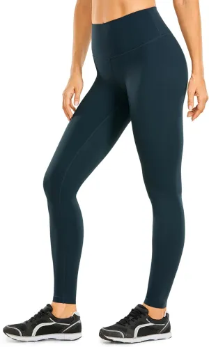 CRZ YOGA Women's Hugged Feeling Compression Leggings 28 Inches - High Waist Workout Leggings