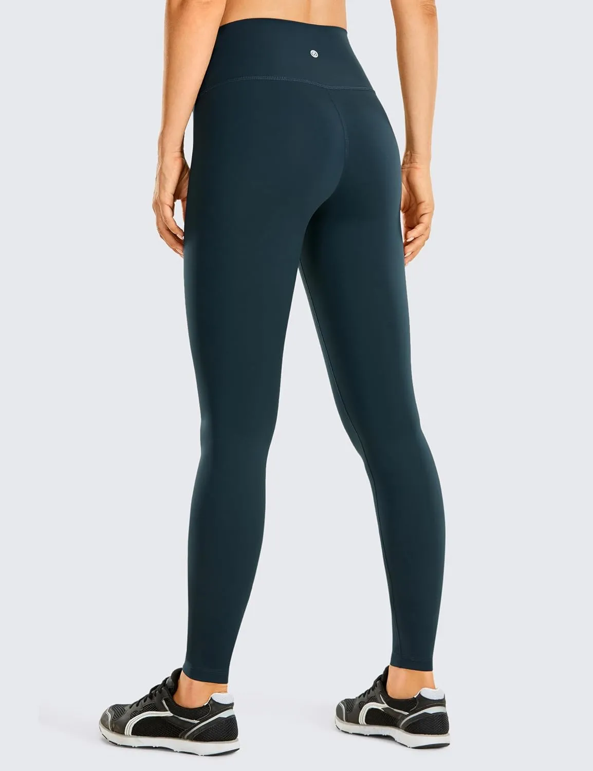 CRZ YOGA Women's Hugged Feeling Compression Leggings 28 Inches - High Waist Workout Leggings