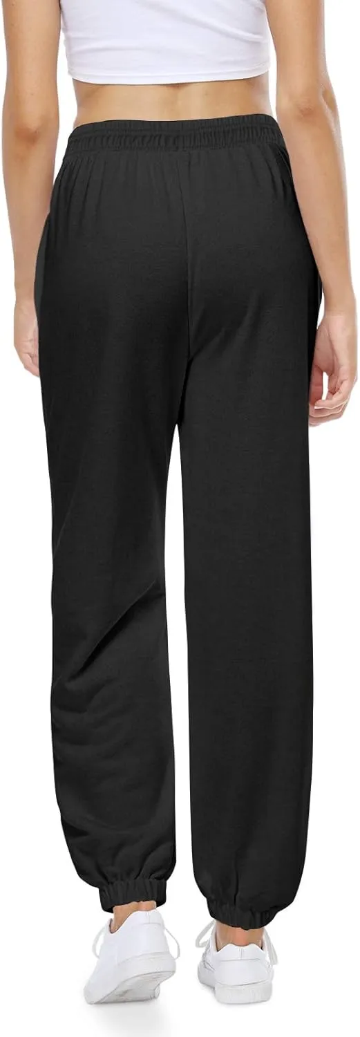 CYiNu Womens Yoga Pants Lounge Baggy Straight Wide Leg Sweatpants Bottom Slit Yoga Pants with Pockets