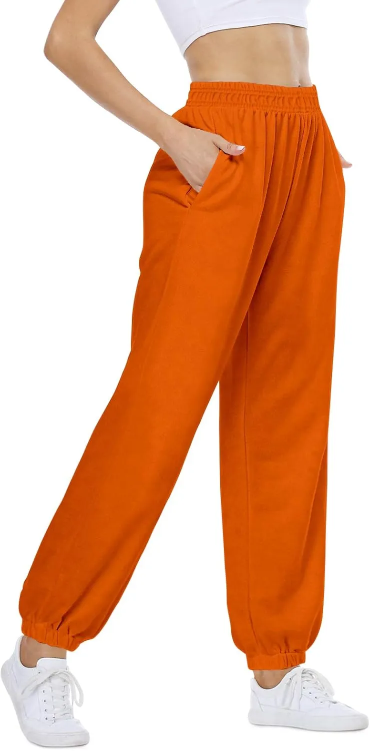 CYiNu Womens Yoga Pants Lounge Baggy Straight Wide Leg Sweatpants Bottom Slit Yoga Pants with Pockets