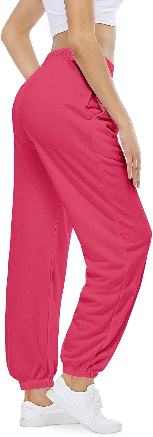 CYiNu Womens Yoga Pants Lounge Baggy Straight Wide Leg Sweatpants Bottom Slit Yoga Pants with Pockets