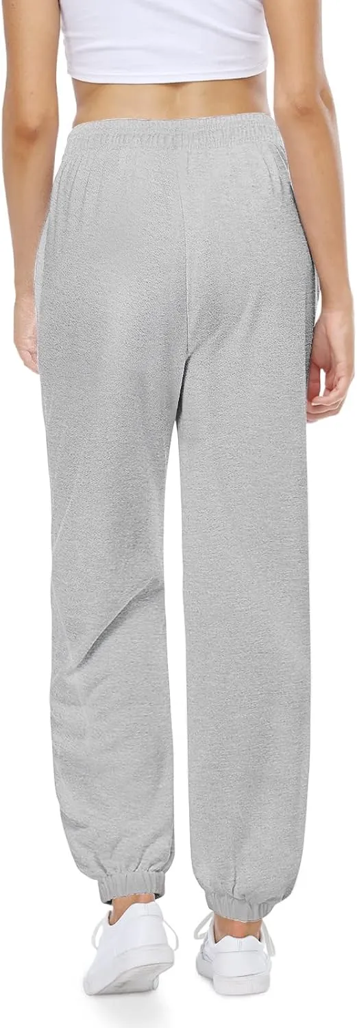 CYiNu Womens Yoga Pants Lounge Baggy Straight Wide Leg Sweatpants Bottom Slit Yoga Pants with Pockets