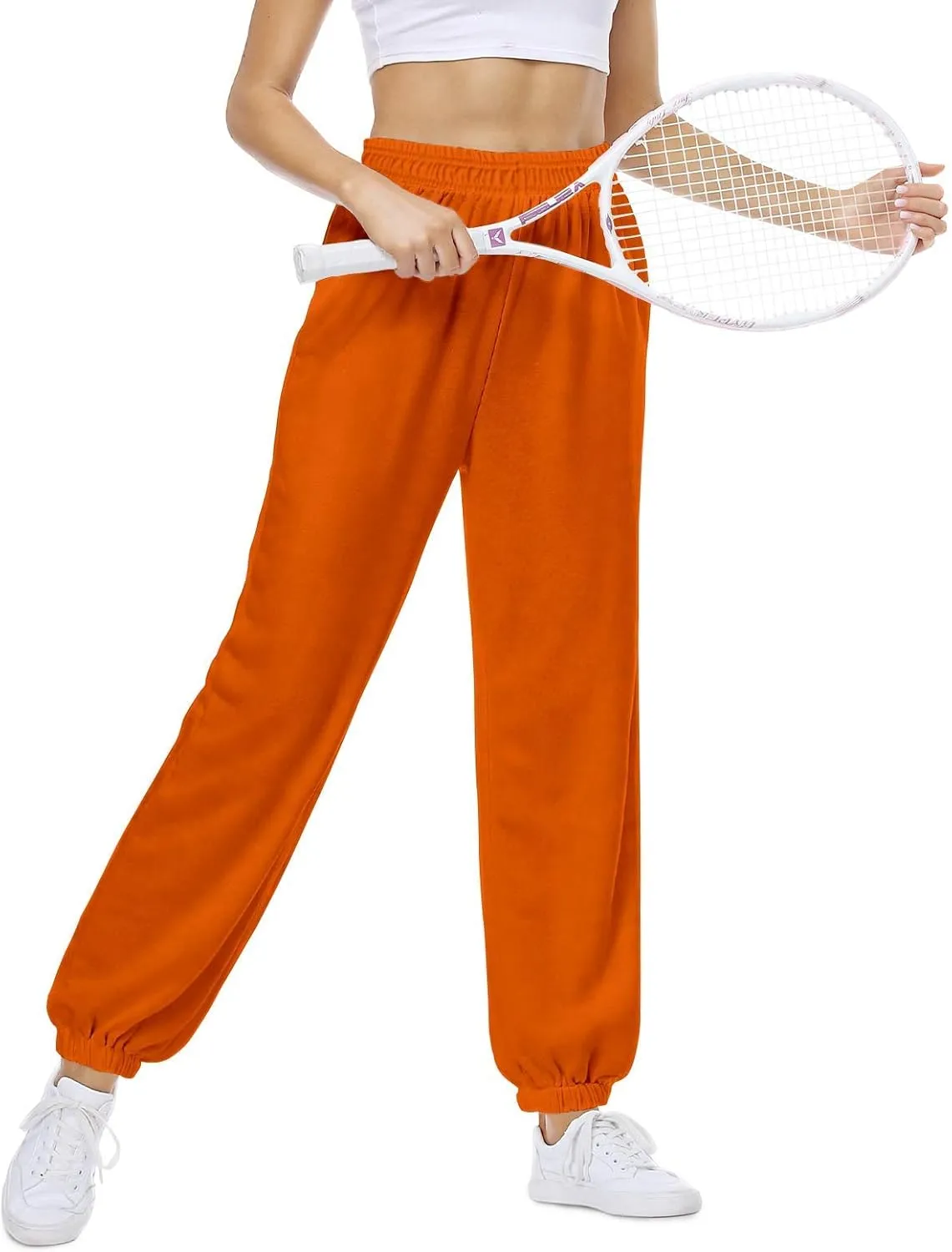 CYiNu Womens Yoga Pants Lounge Baggy Straight Wide Leg Sweatpants Bottom Slit Yoga Pants with Pockets