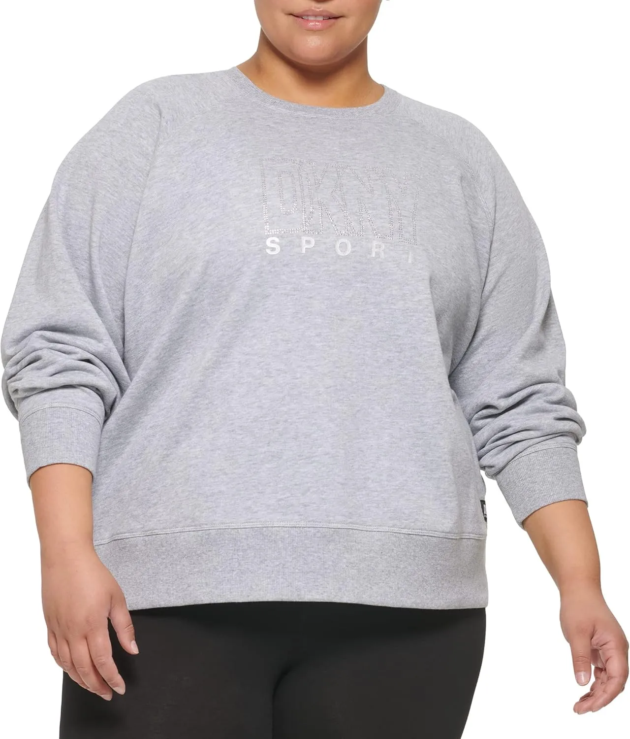 DKNY Women's Plus Size Sport Pullover Sweatshirt