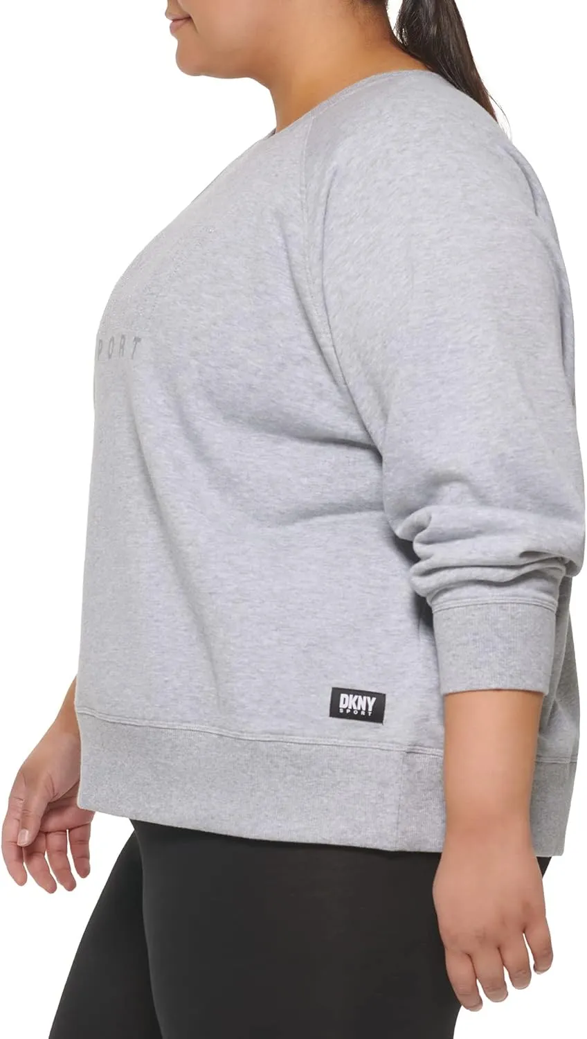 DKNY Women's Plus Size Sport Pullover Sweatshirt