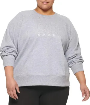 DKNY Women's Plus Size Sport Pullover Sweatshirt